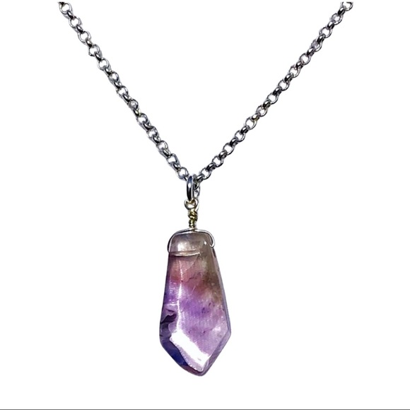 Stylish Amethyst Pendant Necklace! - Picture 1 of 4